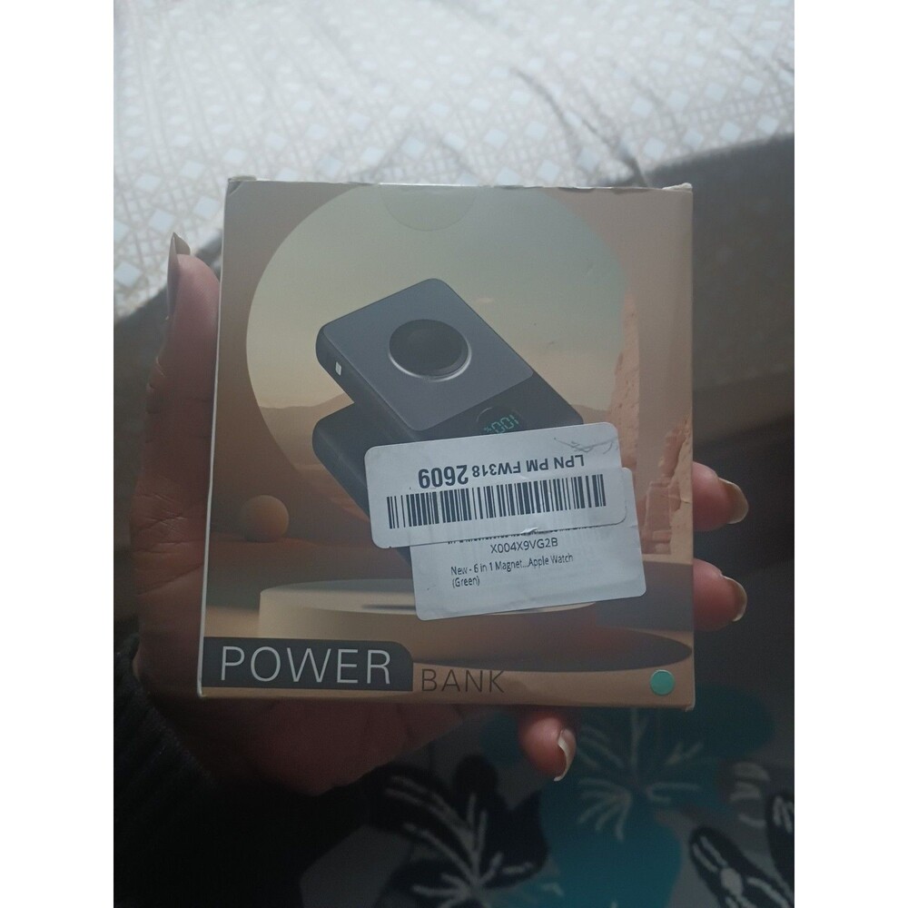 6 in 1 Magnetic Portable Charger for iPhone with Builtin Cables, 10800mAh 25W...